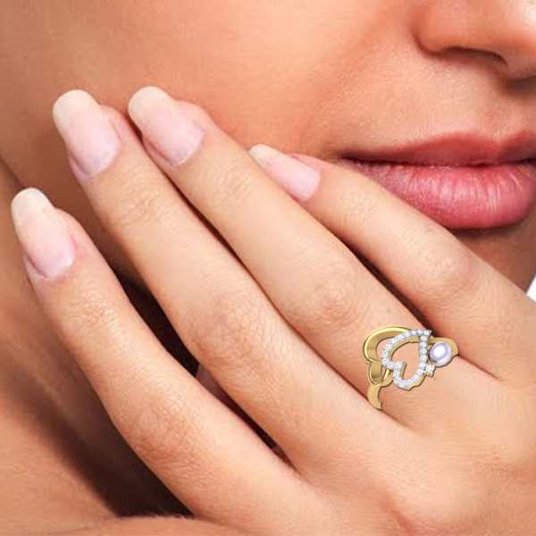 Pearl Diamond Cluster Ring – POPPY FINCH U.S.
