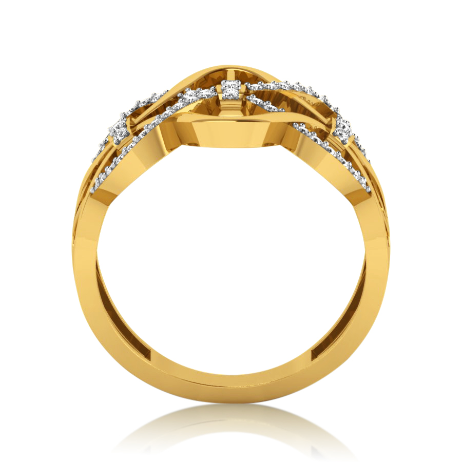 Buy Curvy N Twisty Diamond Ring | kasturidiamond