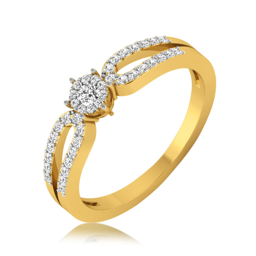 Buy Dazzling Two Layered Ring | kasturidiamond