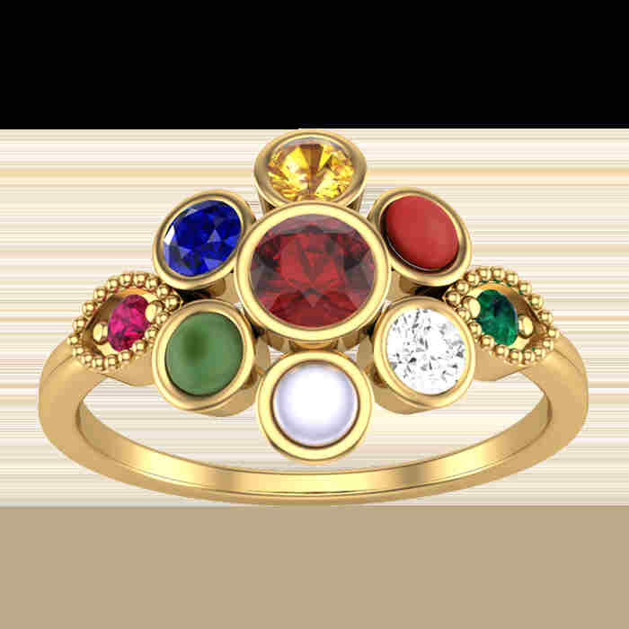 Buy Navratna Ring Natural Navgrah Stone 9 Precious Gemstones Ring  Astrological Lab Certified - Ceylonmine Online - Get 64% Off