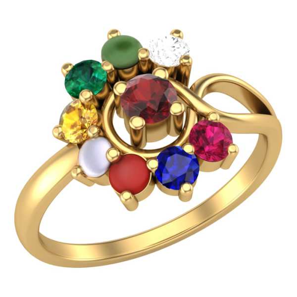 Navratna Certified Ring (नवरत्न अंगूठी) | Buy Navagraha Ring