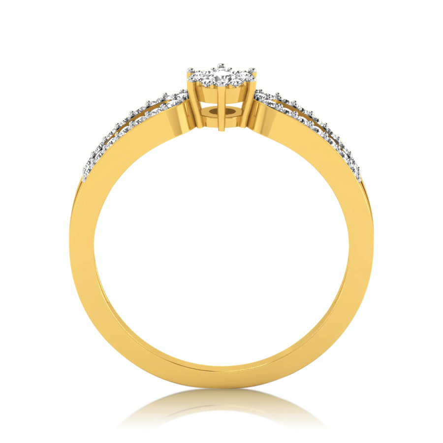 Buy Dazzling Two Layered Ring | kasturidiamond