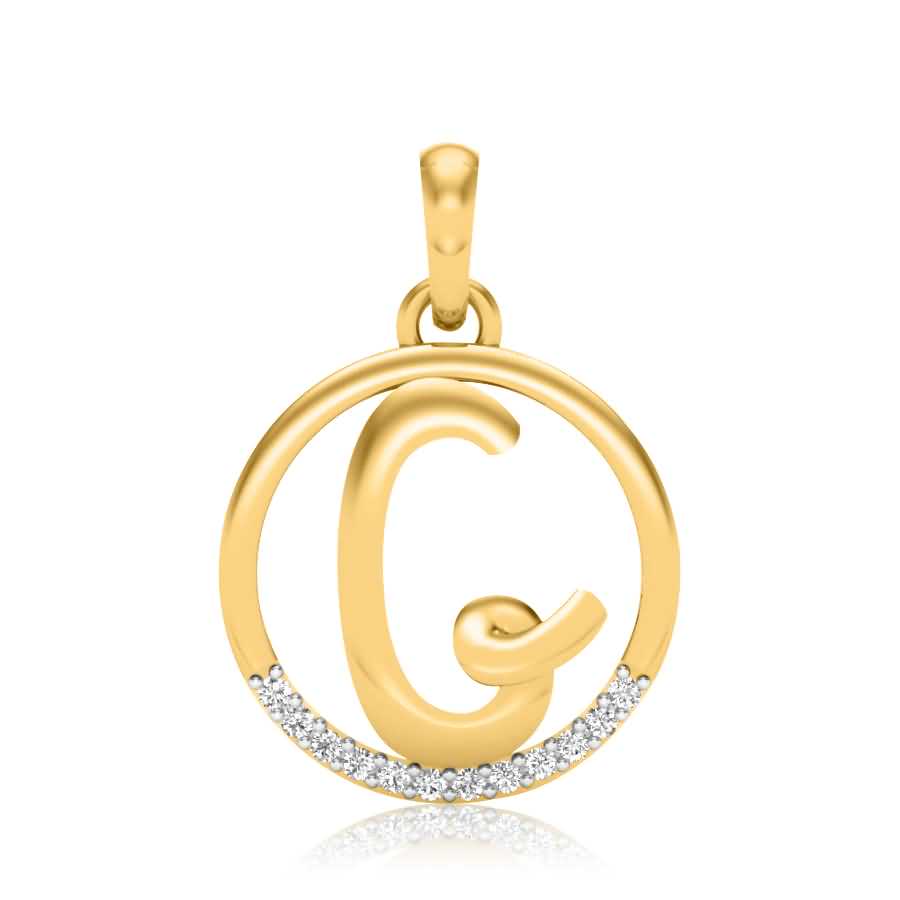 Buy Letter G Diamond Pendant | kasturidiamond.com