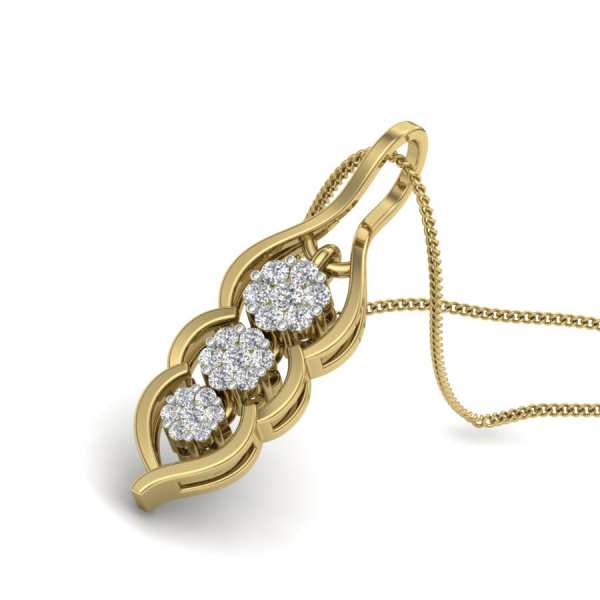 Buy Dazzling Dropping Diamond Pendant | kasturidiamond
