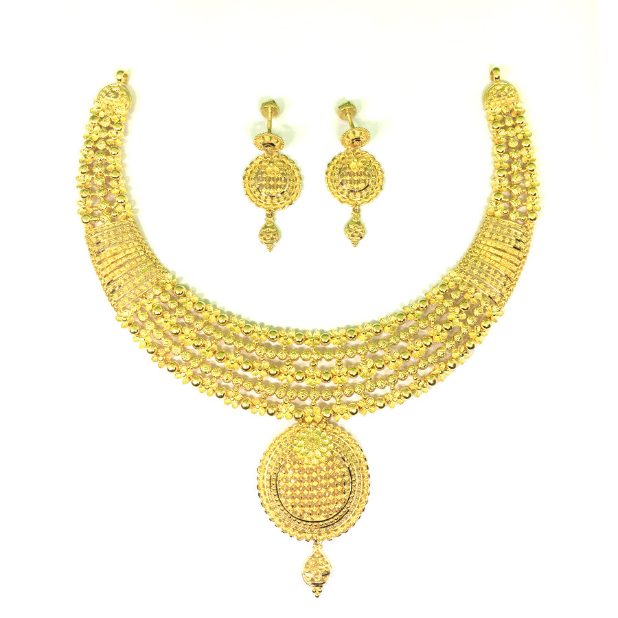 Buy Aasira Gold Necklace Set | kasturidiamond