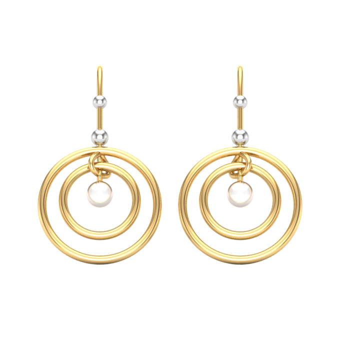 Buy Small Gold Design Regular Earrings Collection Hoop Circle Ring Model  Daily Wear ER2105