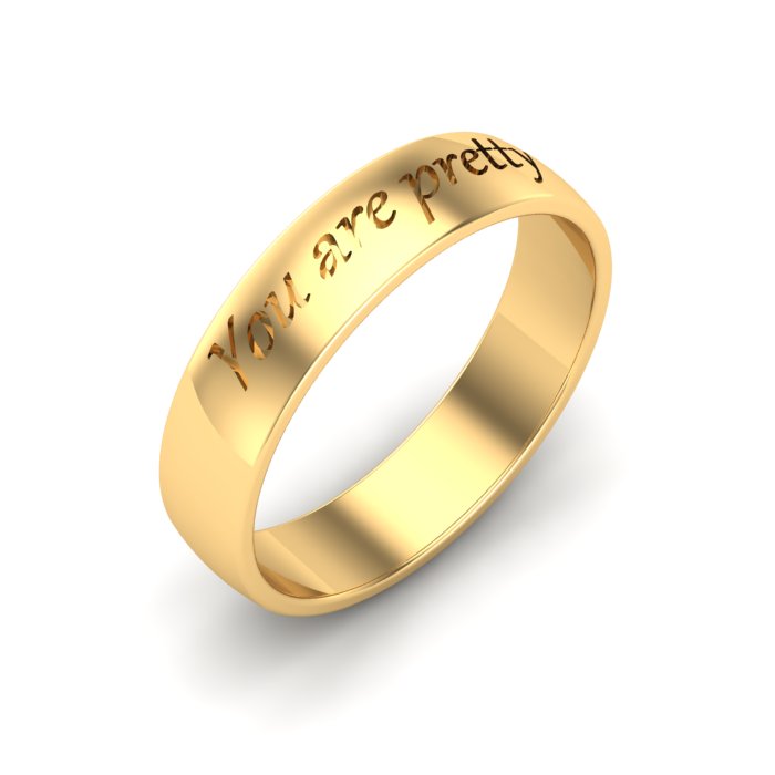 Unisex Personalized Name Ring with Curb Link Chain at Rs 450 in Jaipur