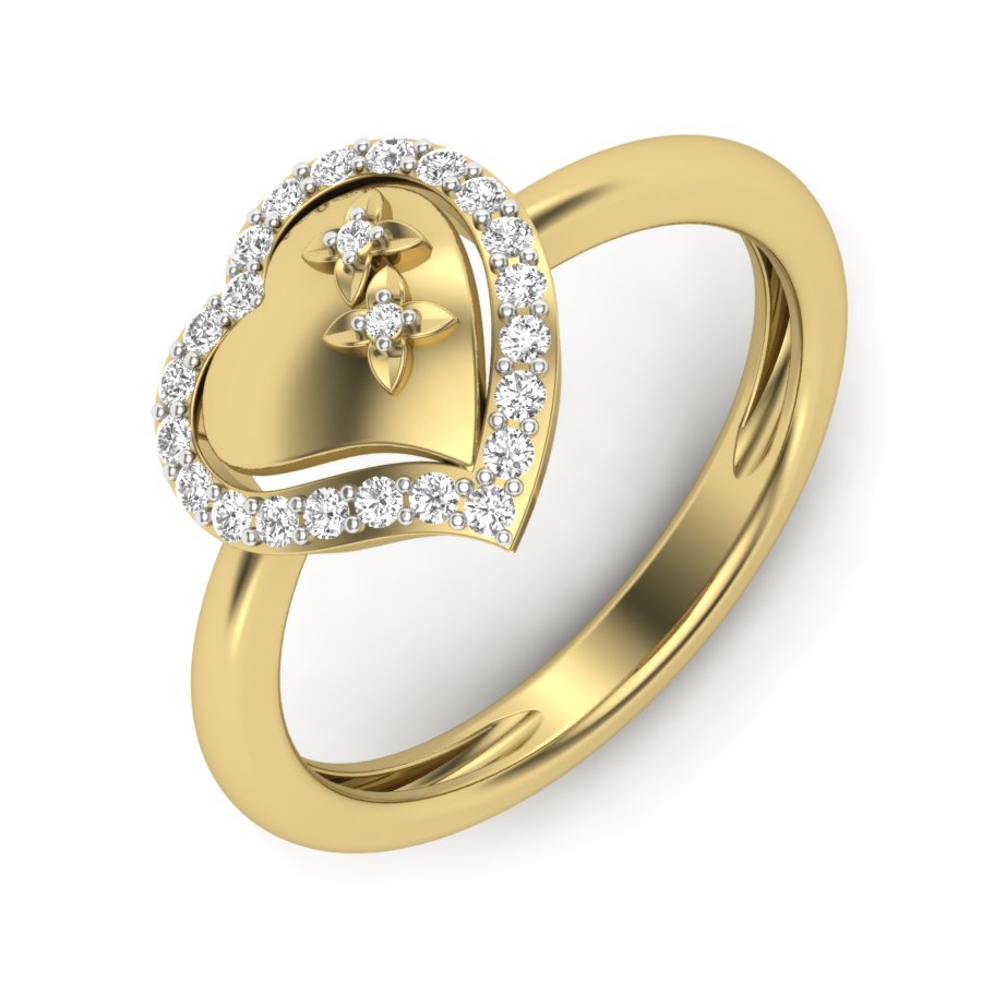 Buy Gorgeous Heart Ring Online in India | Kasturi Diamond