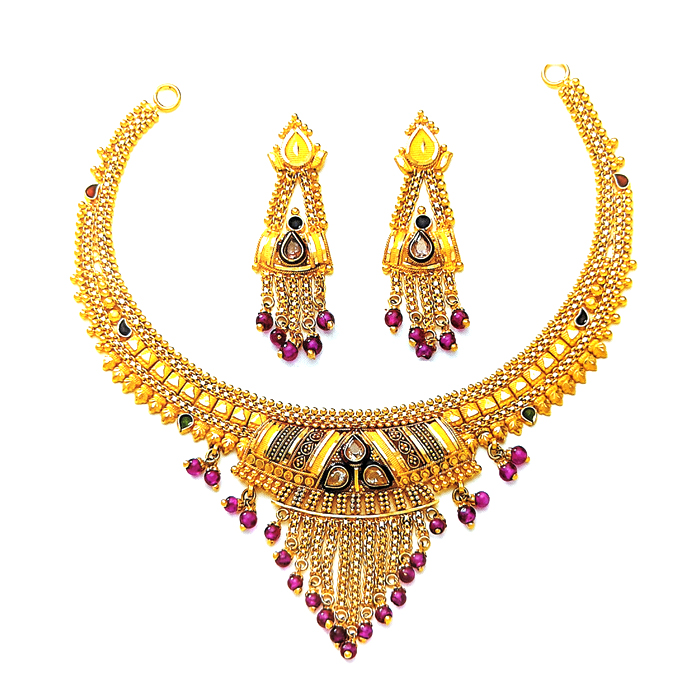 Elite Gold Necklace | Kasturi Diamond