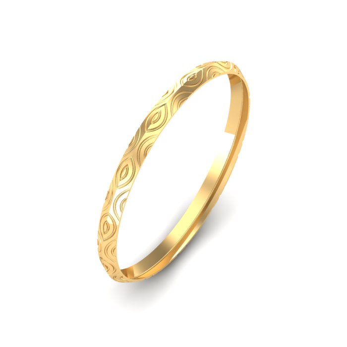 Designed Gold Kada | Kasturi Diamond