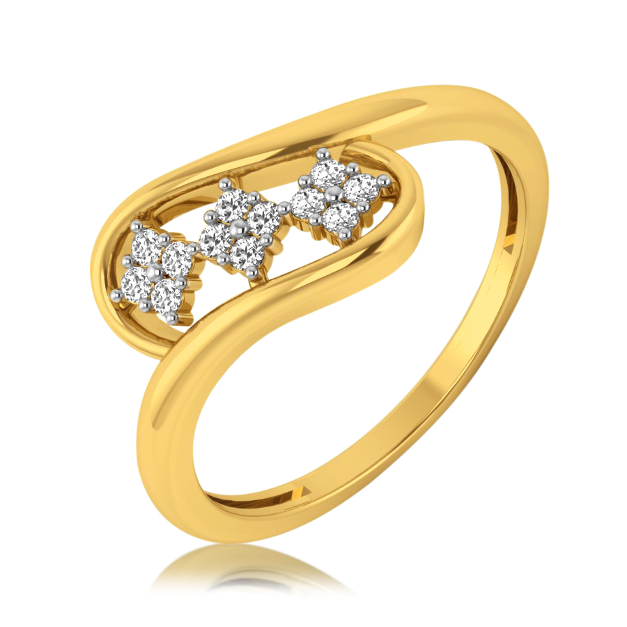 Buy Cluster Of Six Diamond Ring Online in India | Kasturi Diamond