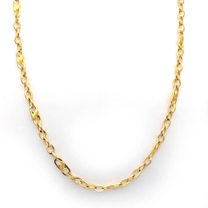 Buy Double Ring Gold Chain | Kasturi 