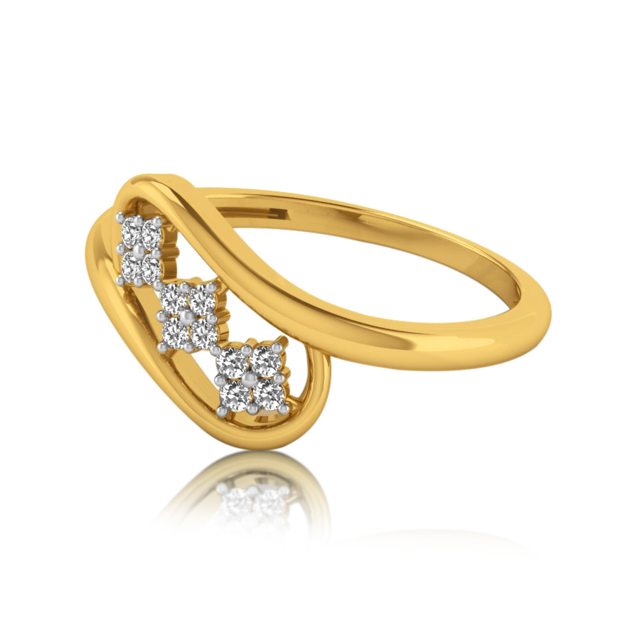 Buy All About Floral Diamond Ring | kasturidiamond