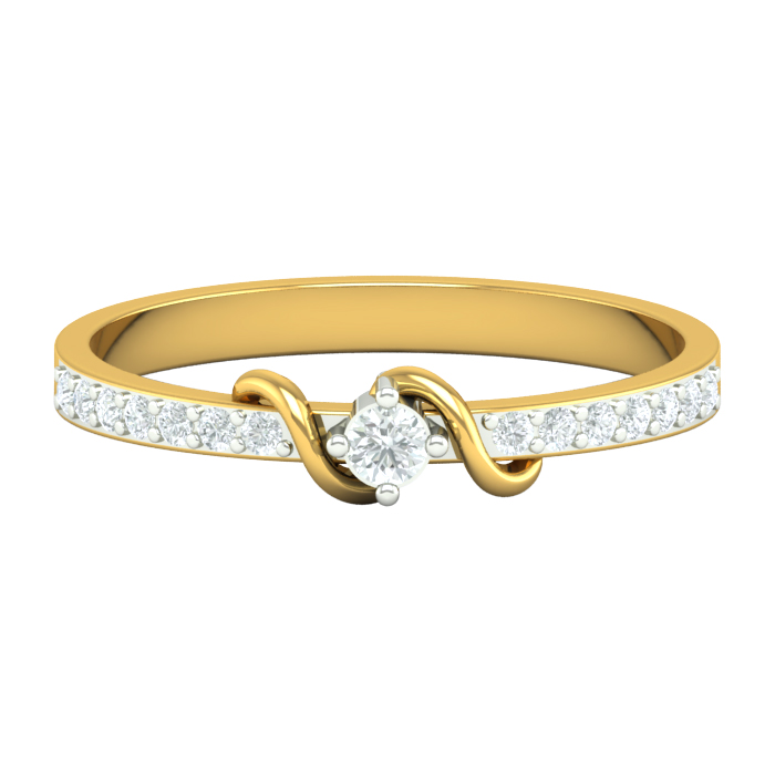 Swirling Lines Diamond Ring | Jewelbox