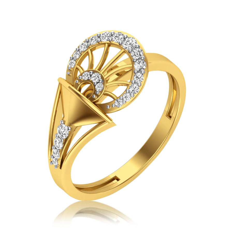 Buy Sleek Diamond Ring Online in India | Kasturi Diamond