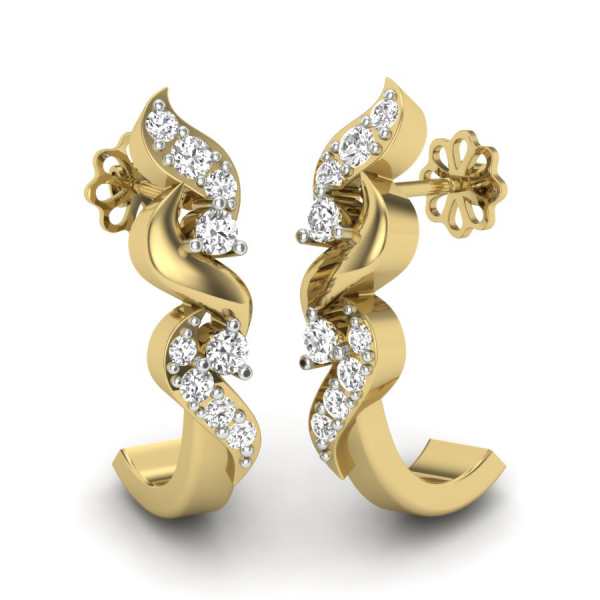 Buy Knotty Tales Diamond Earring | kasturidiamond.com